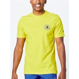 NWT men's small aDiDas 2021 boston marathon logo TEE h53686
